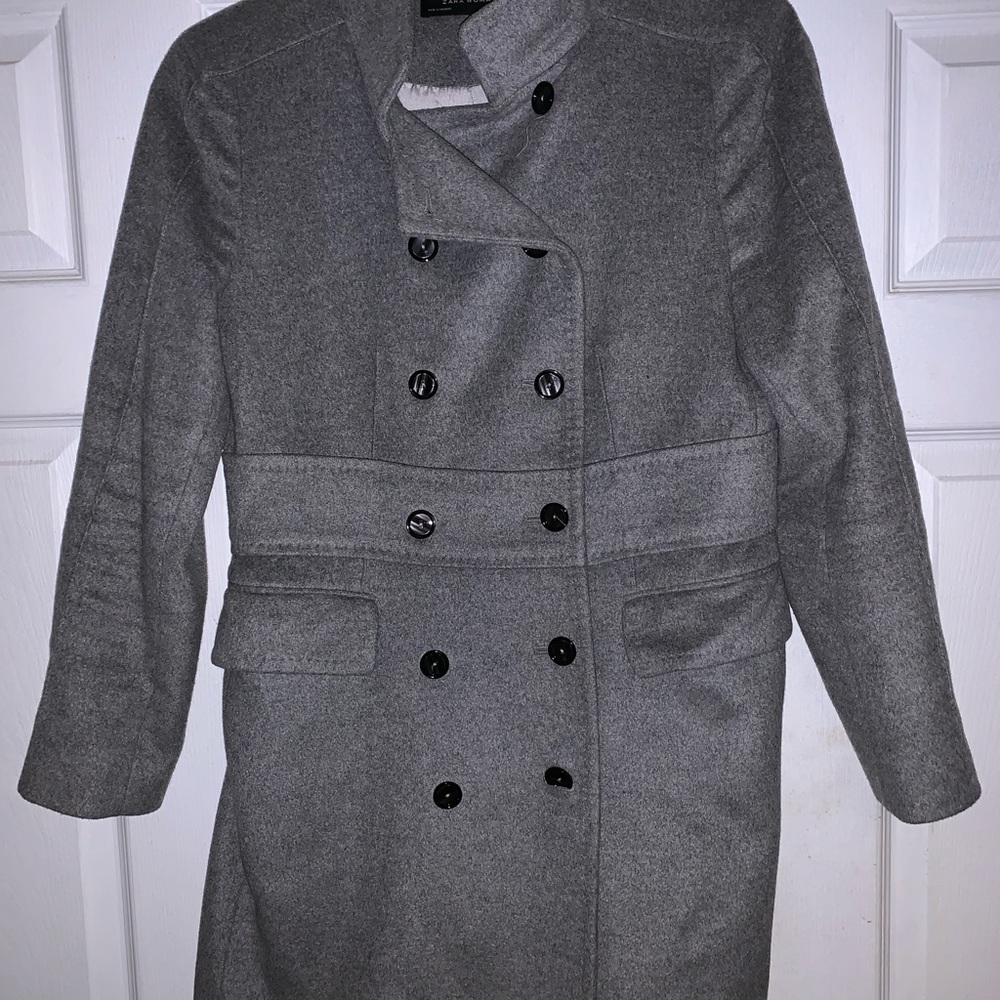 Zara Wool Blend Trench Jacket